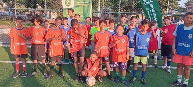 Futebol no núcleo Paciência — turma Infantil e Juvenil
